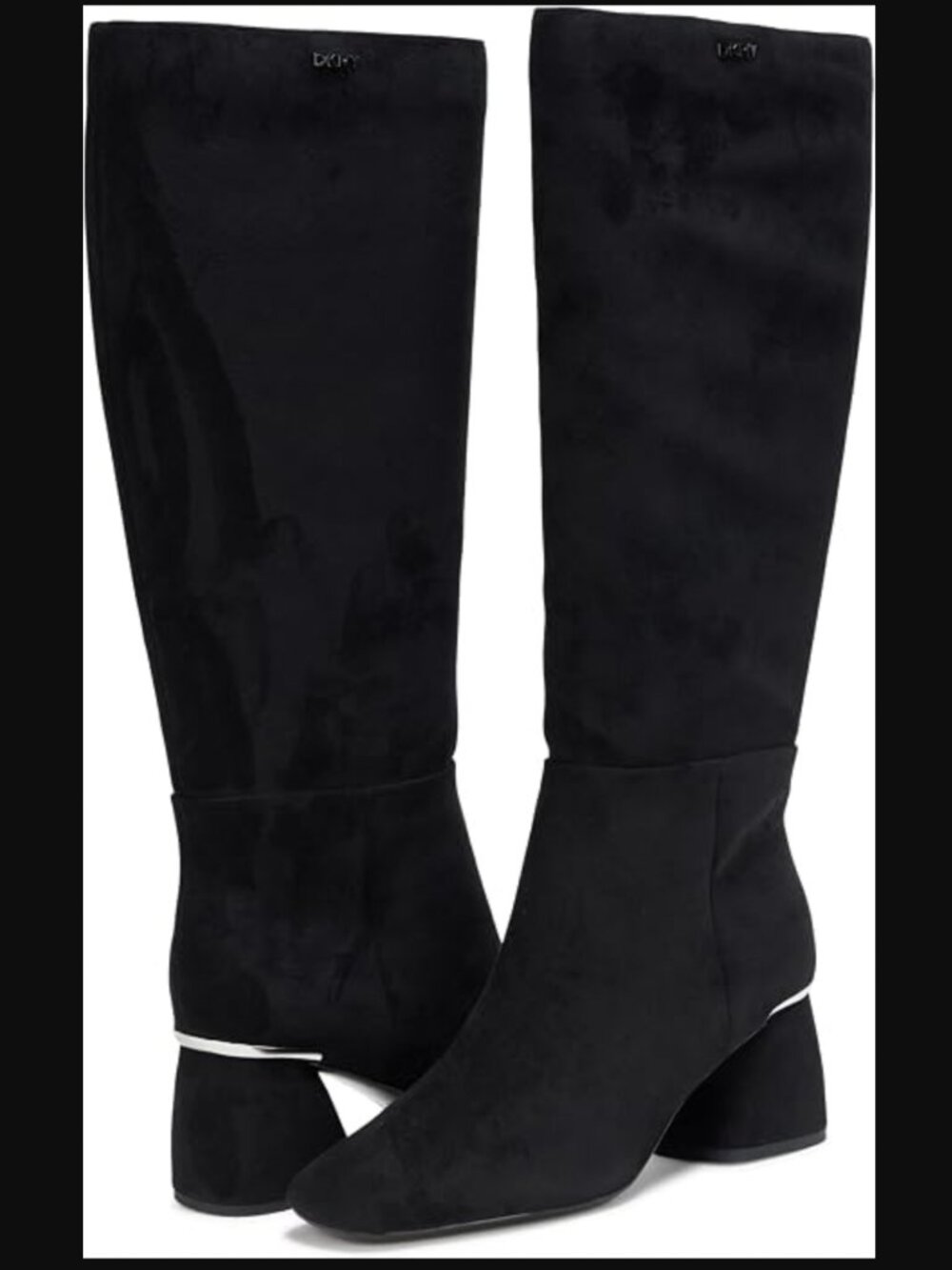 DKNY Cana Knee High Black Suede Boots 8.5 BNIB never worn